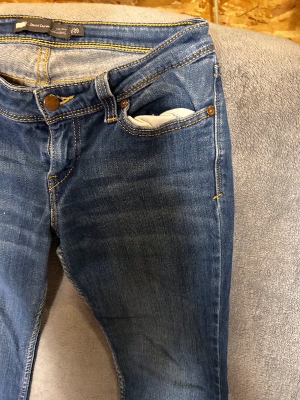 Levi’s Demi Curve Low Rise Modern Skinny Jeans Women’s Size 29 Blue Stretch Deni - Picture 6 of 12
